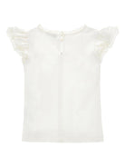 T-shirt per bambina Philosophy di Lorenzo Serafini Kids bianca con logo sul davanti I1G600 7201 0001 PHILOSOPHY KIDS 