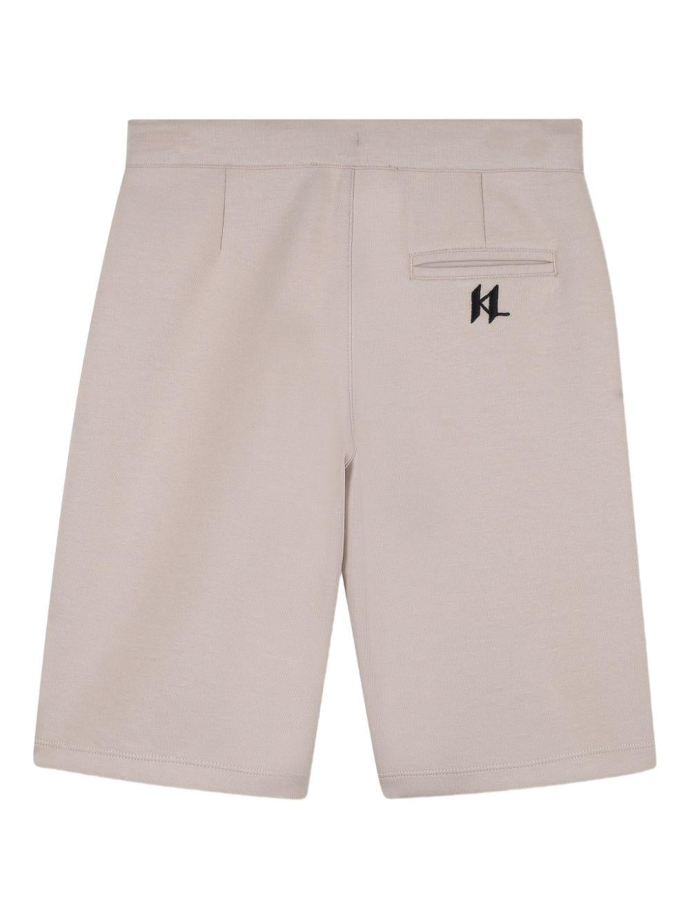 Bermuda per bambino Karl Lagerfeld Kids beige con coulisse Z31084 211 KARL LAGERFELD KIDS 