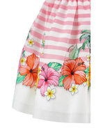 Abito per bambina Monnalisa x Disney rosa con design a righe 11H925 8657 9993 MONNALISA KIDS 