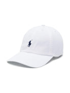 Cappello da baseball per bambino Polo Ralph Lauren Kids bianco con caratteristico motivo Polo Pony 323552489 001 Ralph Lauren kids 