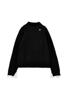 Maglione per bambina Monnalisa Kids nero con design lavorato a maglia 17H601 8060 0050 MONNALISA KIDS 