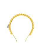 Cerchietto per bambina Monnalisa giallo con decorazione di perle 17G006 7759 0014 MONNALISA KIDS 