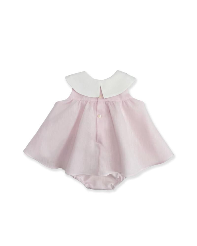 Abito per neonata La Stupenderia rosa con coulotte abbinate 2TBAB52 D33 LA STUPENDERIA KIDS 