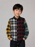 Camicia per bambino Molo Kids multicolore con design a patchwork 1W26C203 5941 MOLO KIDS 