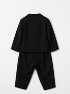 Completo due pezzi per neonato Dolce & Gabbana Kids blu con revers classici L11U17 FUBBG B0665 DOLCE & GABBANA KIDS 