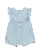 Tutina Fernarda per neonata Molo azzurra con dettgalio volant 4S26B303 5659 MOLO 