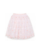 Gonna per bambina Tartine Et Chocolat rosa con ricami floreali CC27002 32 TArtine & Chocolat KIDS 