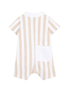 Tutina per neonato Boss Kids beige con motivo a righe verticali J53032 249 BOSS KIDS 