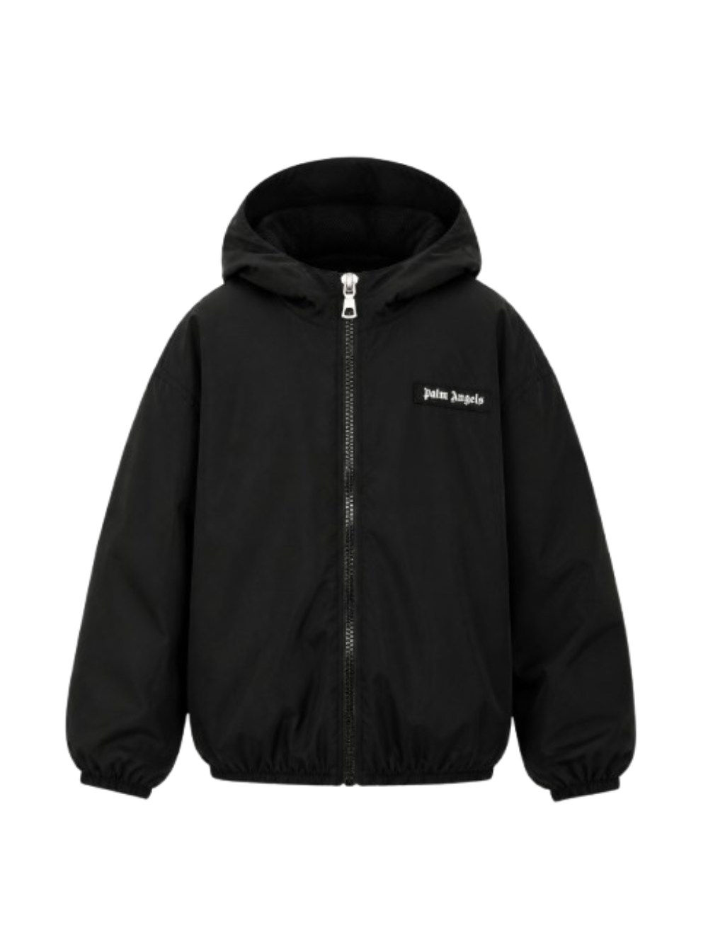 Giubbino per bambino Palm Angels Kids nero con logo sul retro PBEB004S26FAB001 110 PALM ANGELS KIDS 
