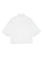 Giacca per bambina ELIE SAAB JUNIOR bianco con design ricamato EFGC009TS1025 CRM ElIE SAAB 