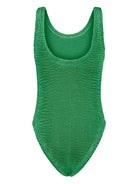 Costume intero per bambina Paramidonna Kids verde con design texturizzato SS25IZEM EMERALD PARAMIDONNA KIDS 