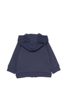Felpa per neonati Moschino Kids blu con motivo Teddy Bear MUF06MLCA92 40016 MOSCHINO KIDS 
