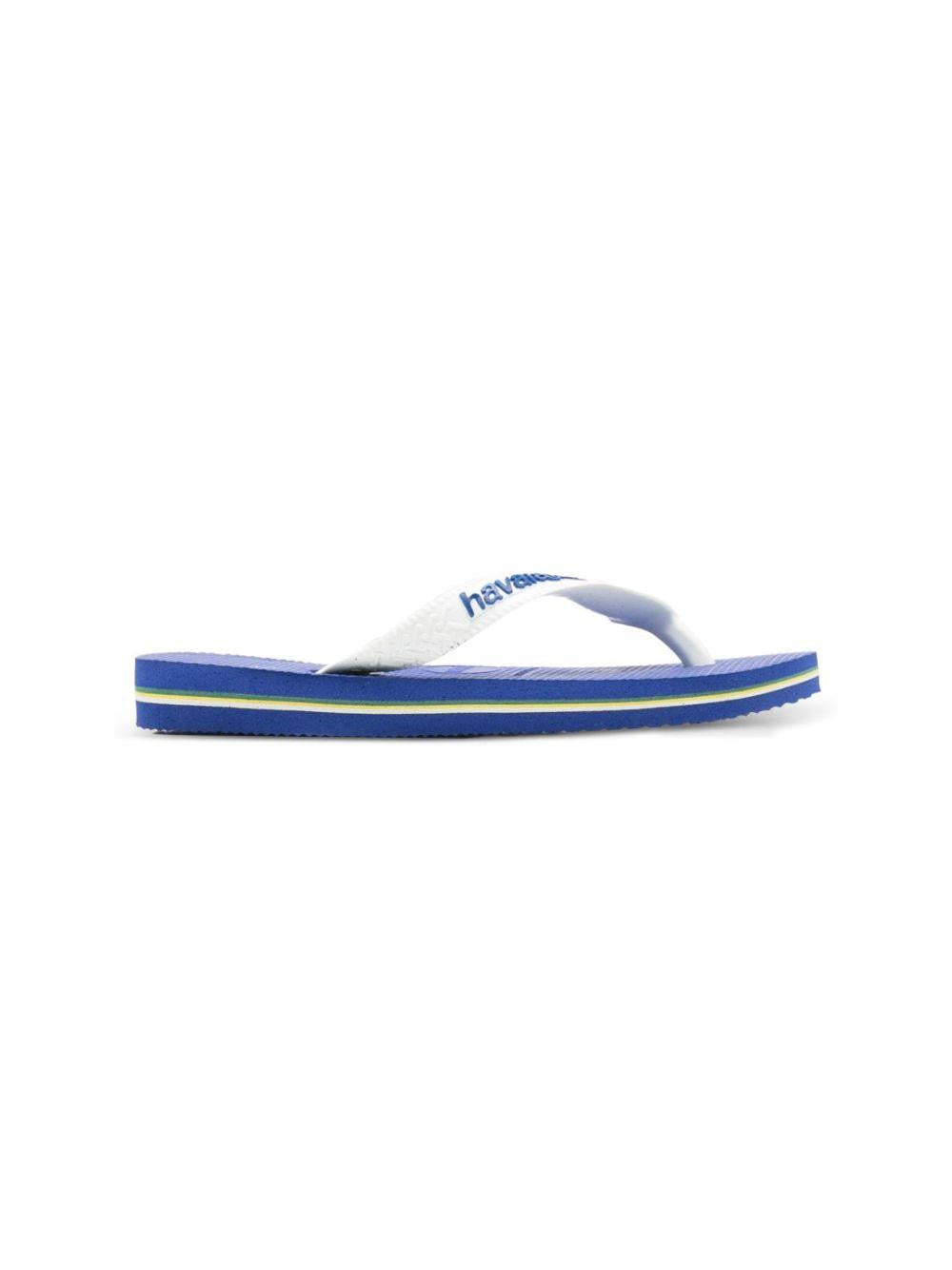 Infradito per bambino Havaianas Kids blu/bianco con logo sul davanti 4110850 2711 HAVAIANAS KIDS 