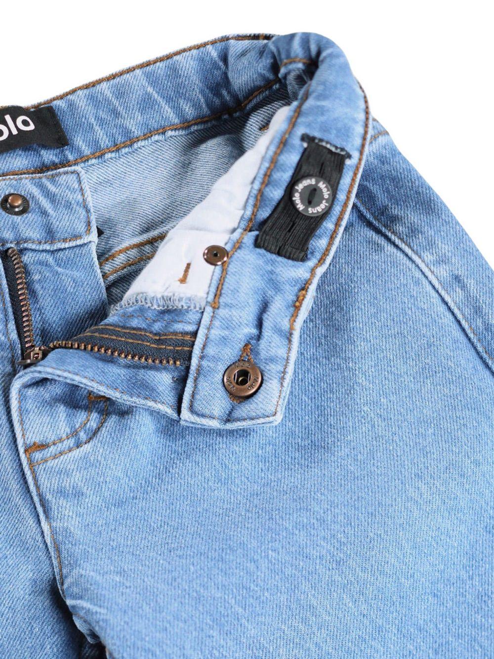 Pantaloni per bambina Molo Kids denim con gamba ampia 2W26I112 5846 MOLO KIDS 
