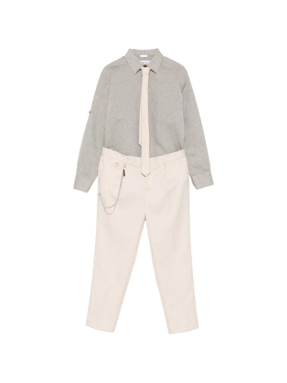 Completo confort  per bambino Colorichiari beige a doppiopetto MC508360 4893 21 COLORICHIARI KIDS 