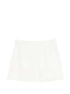 Gonna per bambina Palm Angels Kids bianca con chiusura con coulisse PGCK001S26FLE001 002 PALM ANGELS KIDS 