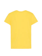 T-shirt per bambini Moschino Kids gialla con dettaglio Teddy Bear HUM05OLAA03 50577 MOSCHINO KIDS 