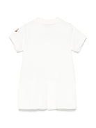 Abito per neonata Moncler Enfant bianco con gonna plissettata K19518I0000689AL2 034 MONCLER KIDS 