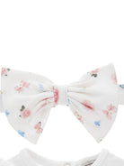 Set abito per bambina Monnalisa bianco con stampa a fiori 35G507 7000 9990 MONNALISA KIDS 