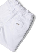 Shorts per neonato Emporio Armani Kids bianchi con applicazione con logo 8NHS01 4N7LZ 0100 EMPORIO ARMANI KIDS 