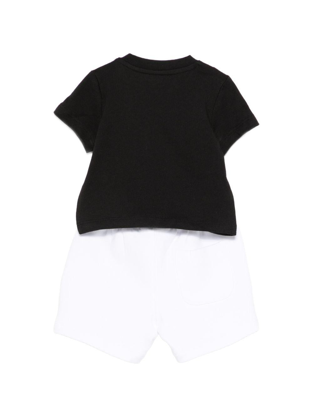 Completo per neonato Karl Lagerfeld Kids nero con stampa grafica Z31074 10P KARL LAGERFELD KIDS 