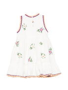 Abito per bambina Stella McCartney Kids bianco con fiori ricamati TY1E62 Z0138 101 STELLA McCARTNEY KIDS 