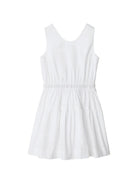 Abito per bambina Burberry Kids bianco con inserti con motivo Vintage Check 8117419 A1464 BURBERRY KIDS 