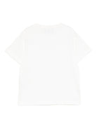 T-shirt per bambino Emporio Armani Kids bianca con logo Aquila sul davanti EB000943 AF13715 U0003 EMPORIO ARMANI KIDS 