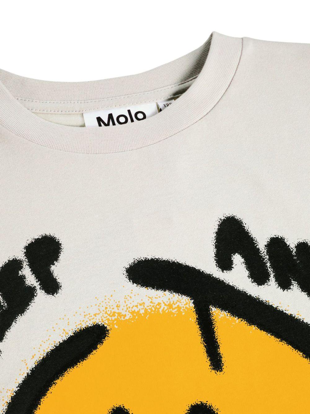 T-shirt per bambino Molo Kids grigia con stampa grafica 1W26A208 8553 MOLO KIDS 