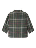 Camicia per neonato Bonpoint verde con motivo a quadri W05YSHW00011 395A BONPOINT 