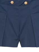 Shorts per bambina Balmain Kids blu con bottoni color oro BY6C09 G0197 620 BALMAIN KIDS 