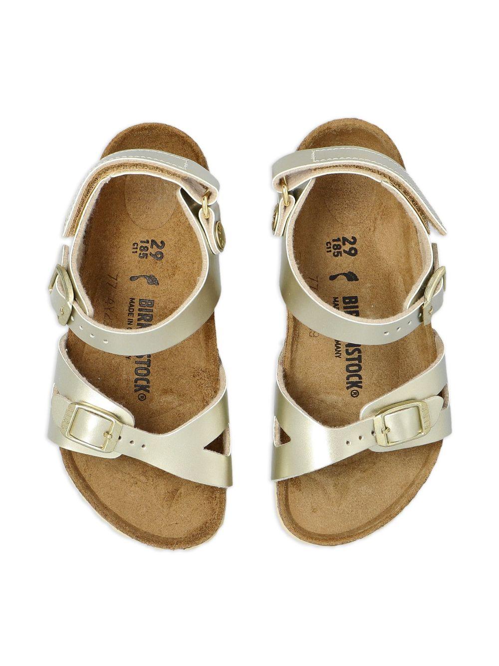 Sandali Rio per bambina Birkenstock Kids color oro con cinturino alla caviglia 1029540 GOLD BIRKENSTOCK KIDS 