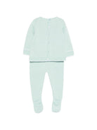 Set maglia con pantaloni per neonata Paz Rodriguez acquamarina con finitura in pizzo 103-123465 1301 PaZ RODRIGUEZ KIDS 