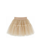 Gonna per bambina Monnalisa Kids beige con trama in tulle 17HGON T9945 0003 MONNALISA KIDS 