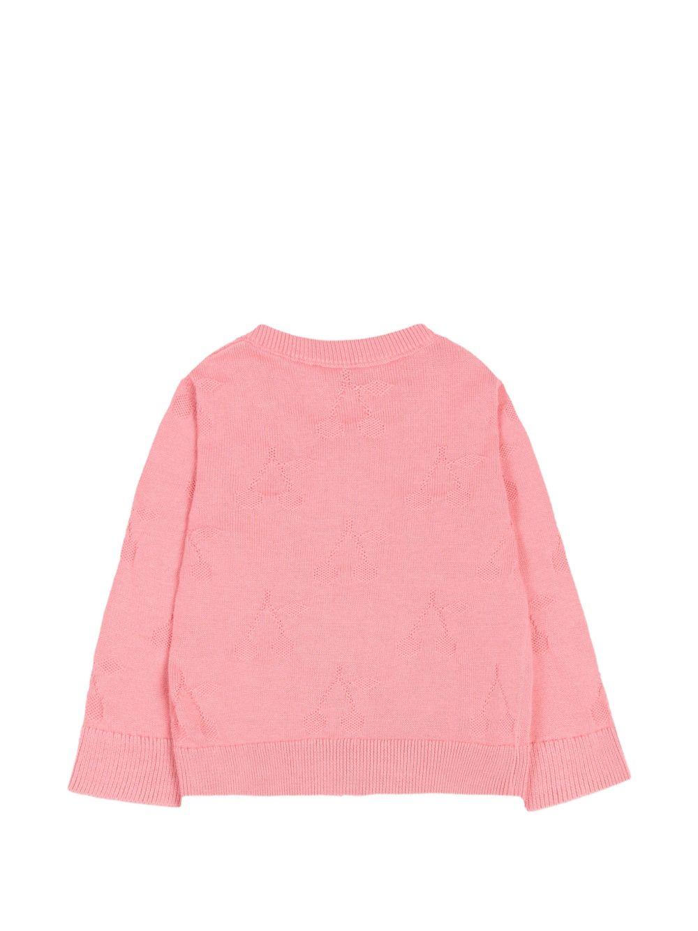 Cardigan per neonata Bonpoint rosa con dettaglio ciliegie S06XCAK00003 028D BONPOINT KIDS 