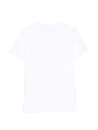 T-shirt per bambina Missoni Kids bianca con stampa logo<BR/> MY8A81 Z3672 100 MISSONI KIDS 