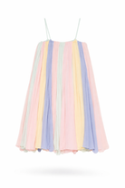 Abito per bambina Stella McCartney Kids multicolore con design plissettato TY1D62 Z3556 999 STELLA McCARTNEY KIDS 