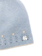 Berretto per neonati Paz Rodrìguez azzurro con occhielli 040-123090 8073 H94 PaZ RODRIGUEZ KIDS 