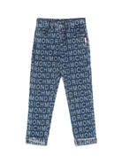Jeans per bambina John Richmond Junior in denim con effetto jacquard RGP25120JE DENIM JOHN RICHMOND KIDS 