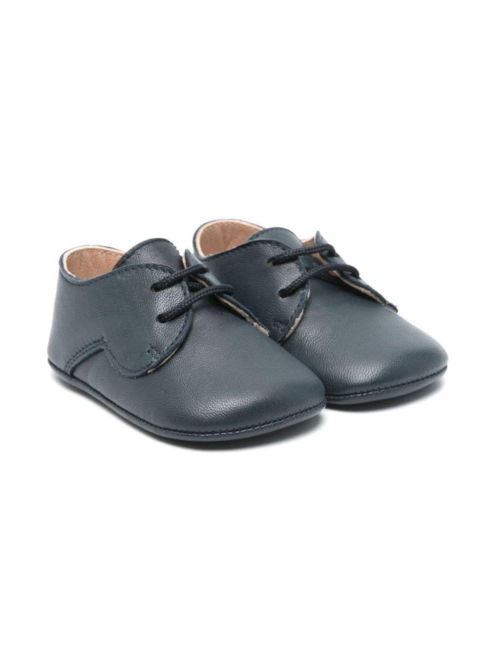 Scarpe primi passi per neonatoEli1957 blu con soletta in pelle con logo 10016AL MARINO Eli Kids 