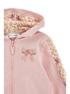 Felpa per neonata Monnalisa Kids rosa con dettagli animalier 39H801 8006 094F MONNALISA KIDS 