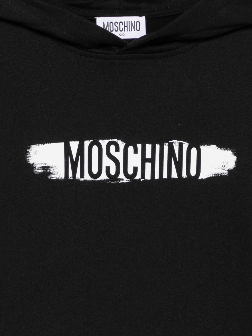 Abito per bambina Moschino Kids nero modello felpa HDV0ICLCA40 60100 MOSCHINO KIDS 