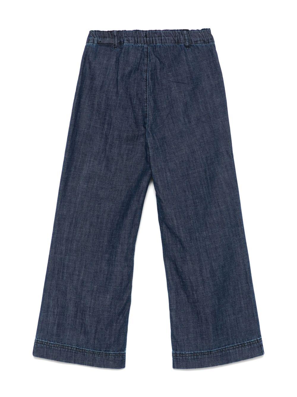Jeans per bambina Off-White Kids denim con elastico posteriore in vita OGCA00AS25DEN001 4901 OFF WHITE KIDS 
