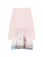 Abito per bambina Molo Kids rosa con stampa grafica animali 2W26E207 5799 MOLO KIDS 