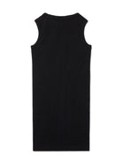 Abito per bambina Off-White Kids Off-stamp nero a coste OGDB065S25JER001 1001 OFF WHITE KIDS 