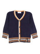 Cardigan per neonato TRUSSARDI JUNIOR blu con dettaglio a righe TIA25078CD PEACOAT TRUSSARDI JUNIOR 