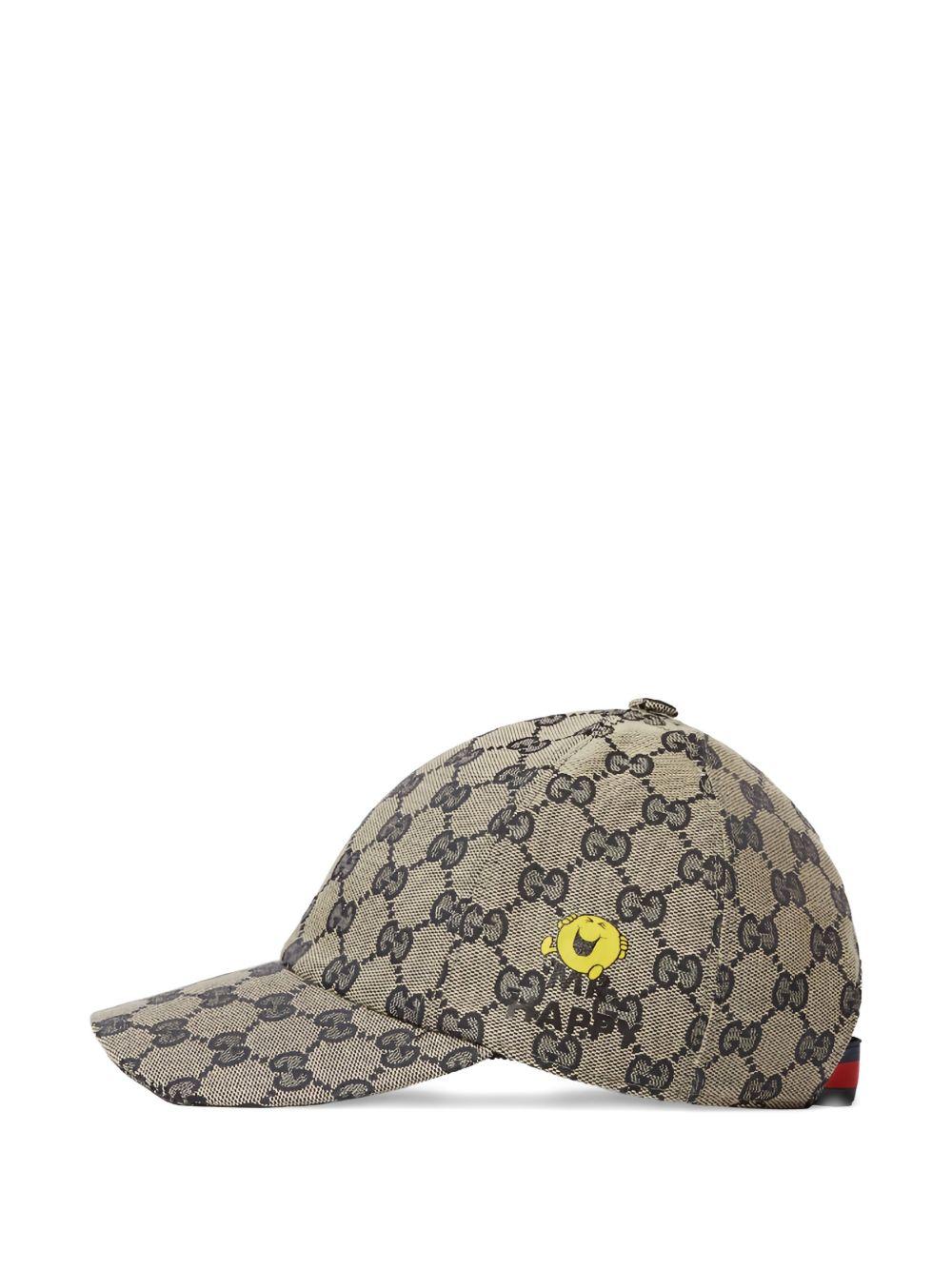 Cappellino da baseball per bambino Gucci Kids beige con stampa del personaggio MR. MEN 8600093HBJJ 4068 GUCCI KIDS 