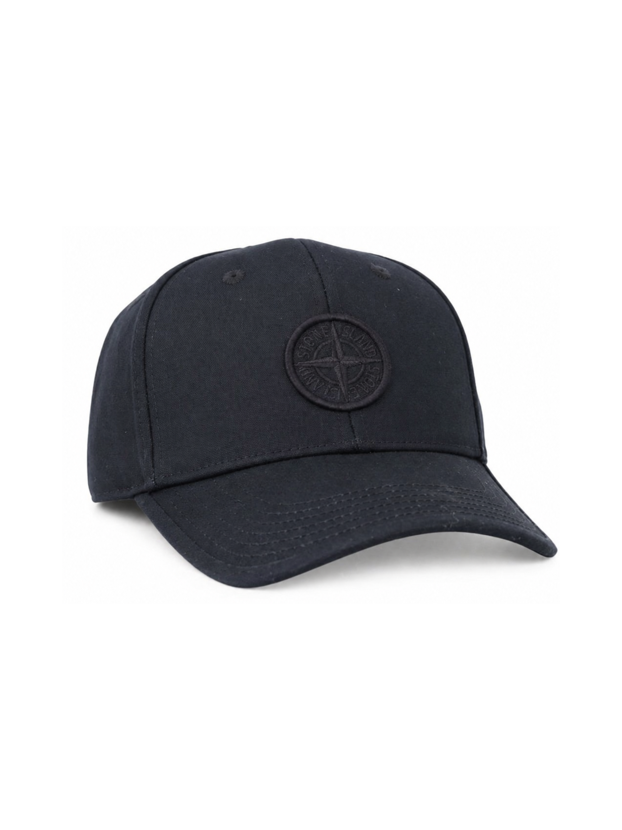 Cappello da baseball per bambino Stone Island Junior nero con applicazione L1S169100001S0248 V0029 STONE ISLAND JUNIOR 