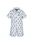 Pigiama per bambino Polo Ralph Lauren Kids azzurro con stampa Polo Bear P0139 W2O Ralph Lauren kids 