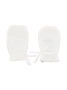 Muffole per neonati Bonpoint bianche con dettaglio fiocco PEBIOMOUFLES 002 BONPOINT KIDS 
